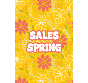 spring sales flowers flower poster - TenStickers