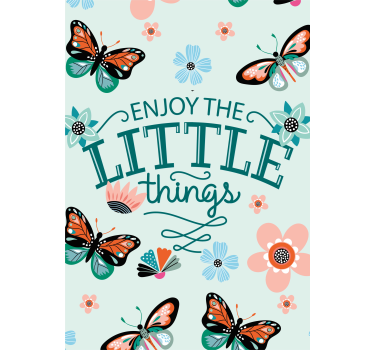 Enjoy the little things living room poster - TenStickers