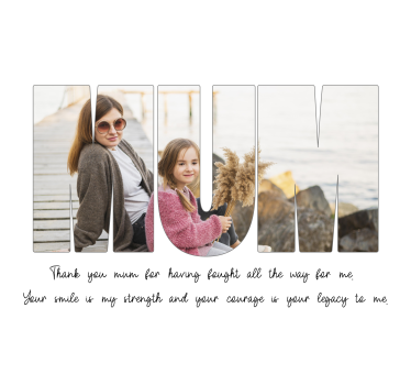 Thank you mum living room poster - TenStickers