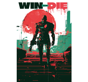 Cyber android  video game poster - TenStickers