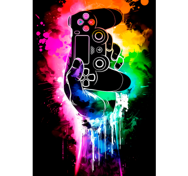 "Gamer" explosion video game poster - TenStickers