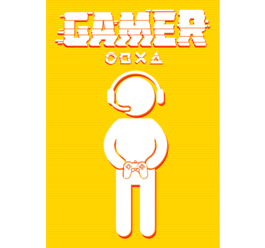 Player icon video game poster - TenStickers