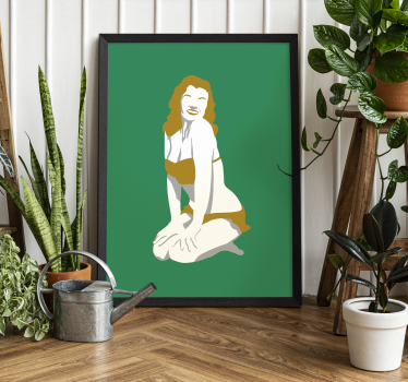 50s movie star pin-up poster - TenStickers