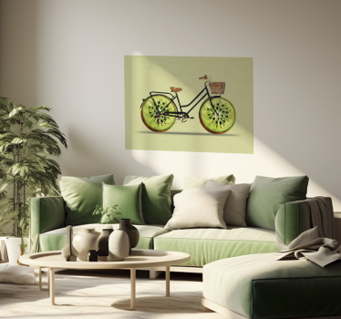 Kiwi Bike Wall Art poster - TenStickers