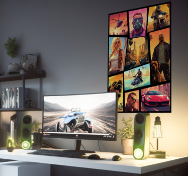 Adventure and action collage teenager's bedroom wall poster  - TenStickers