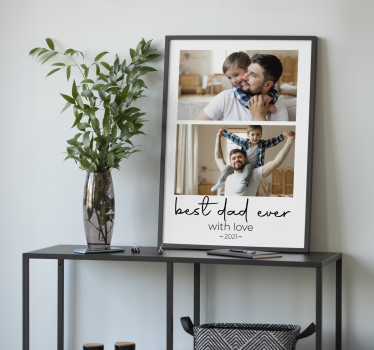 Best Dad Ever Wall Poster Decor For Living Room - TenStickers