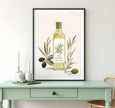Bottle of olive oil poster - TenStickers