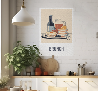 Brunch living room poster - TenStickers
