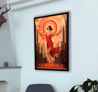 Charleston Art Déco poster - TenStickers