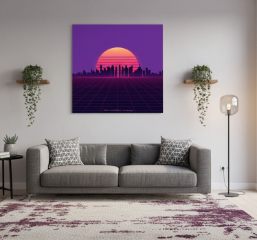 City poster of advanced urban landscape - TenStickers