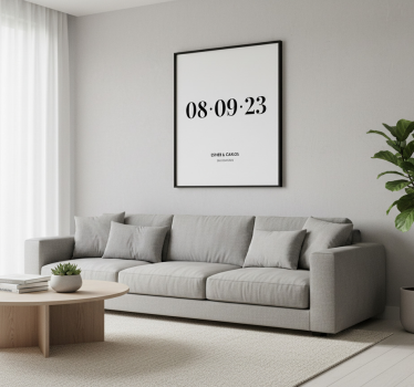 Customisable poster for special occasion date - TenStickers