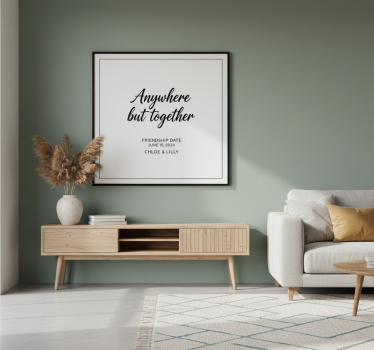Customisable poster friendship date memento - TenStickers