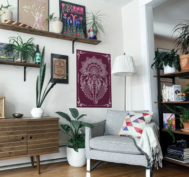 Elephant mandala poster - TenStickers