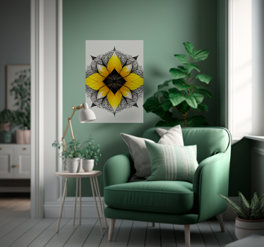 Floral Mandala posters zen - TenStickers