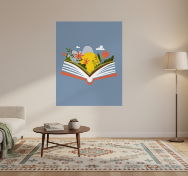 Flower poster opening book - TenStickers