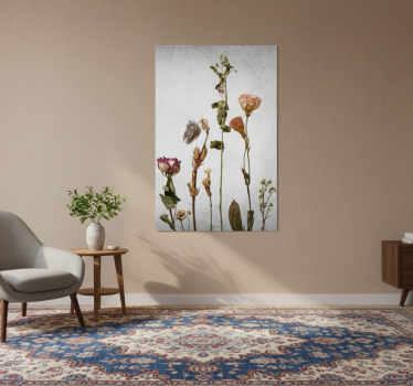 Flowers poster dried flower arrangement print - TenStickers