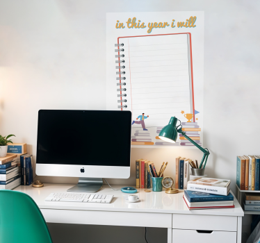 Goals of the year poster - TenStickers