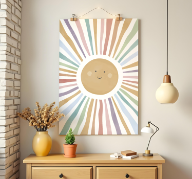 Happy sun nursery poster - TenStickers