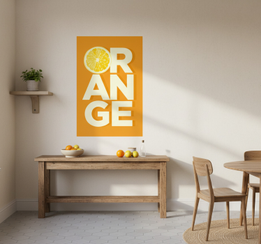 Kitchen poster freshly sliced orange delight - TenStickers