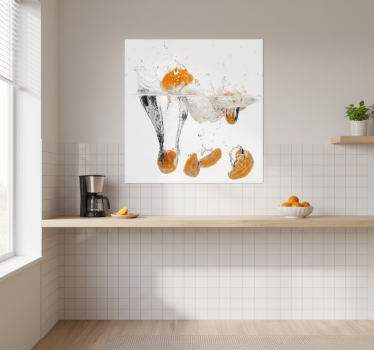 Kitchen poster fruits in water - TenStickers