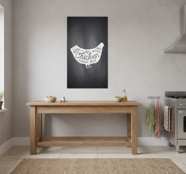 Kitchen poster of farm fresh chicken - TenStickers