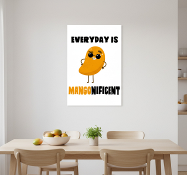 Kitchen poster with a funny mango quote - TenStickers