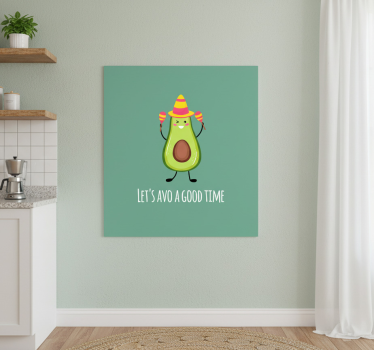 Kitchen poster with a funny quote about avocados - TenStickers