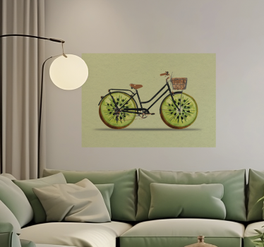 Kiwi Bike Wall Art poster - TenStickers