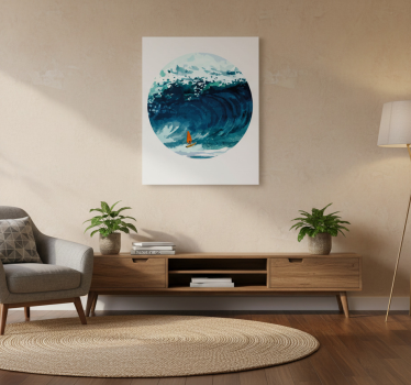 Landscape poster of a windsurfer - TenStickers
