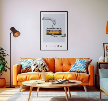 Lisbon Collage living room poster - TenStickers