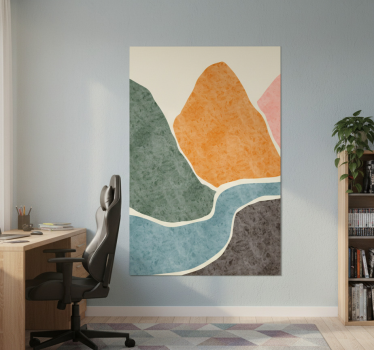 Living room poster abstract modern painting - TenStickers