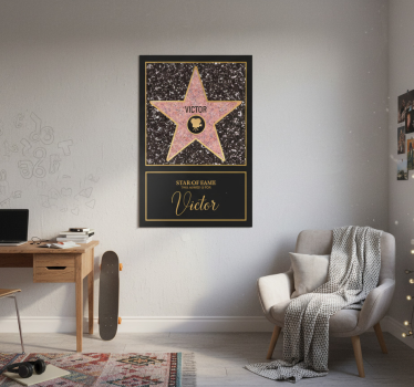 Living room poster custom star of fame - TenStickers