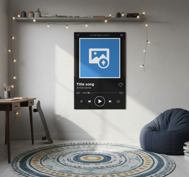 Living room poster inspired by spotify canvas - TenStickers
