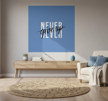 Living room poster keep pushing forward - TenStickers