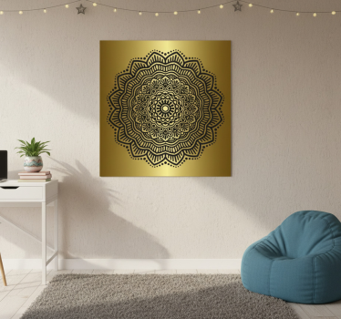 Living room poster mandala art print - TenStickers