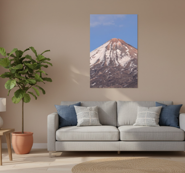Living room poster mount teide artwork - TenStickers
