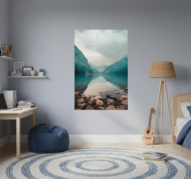 Living room poster of serene water scenery - TenStickers
