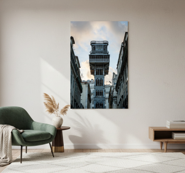 Living room poster of the lisbon elevator - TenStickers