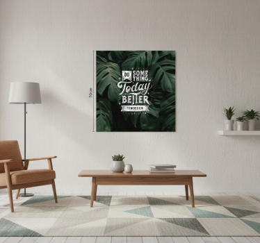 Living room poster quote for a better tomorrow - TenStickers