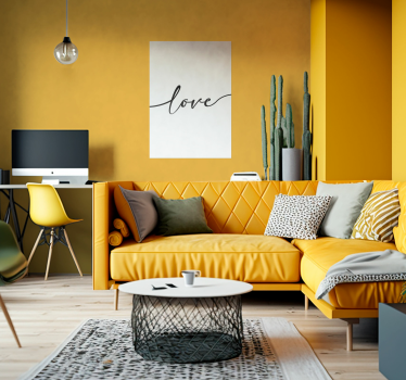 Cute love quote wall poster - TenStickers