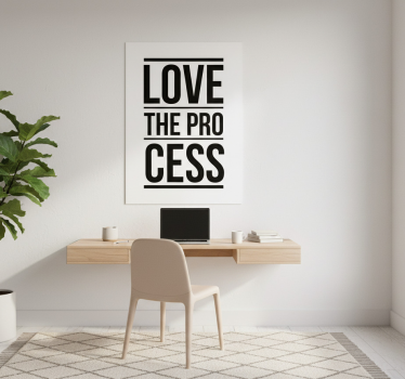 Love the process office poster - TenStickers