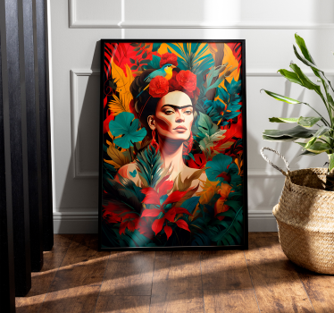 Mexican design self portrait wall art poster - TenStickers