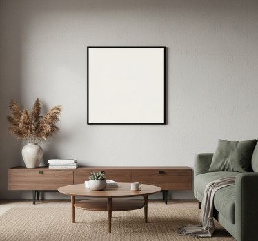Minimalist poster in cloud dancer color - TenStickers