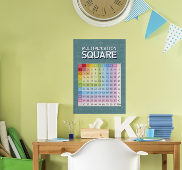 Multiplication square - TenStickers