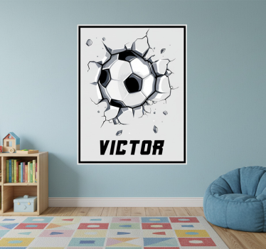 Nursery poster with breaking ball design - TenStickers