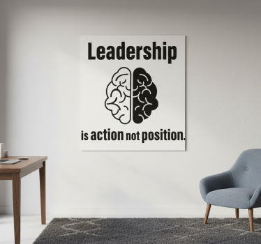 Office poster brain leadership - TenStickers
