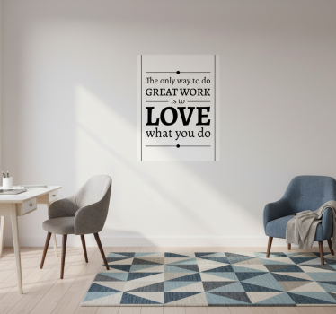 Office poster do what you love - TenStickers