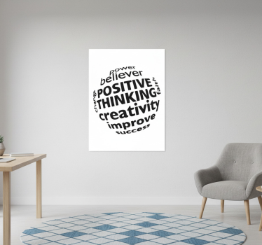 Office poster for empowered believers to improve - TenStickers
