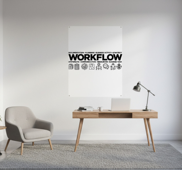 Office poster for streamlined workflow - TenStickers