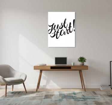 Office poster just start your journey - TenStickers